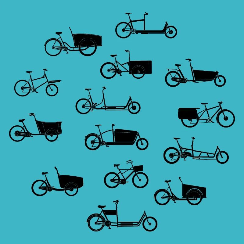 Many different cargo bikes