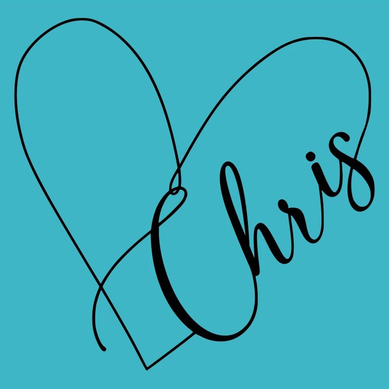 Chris Name Heart Line