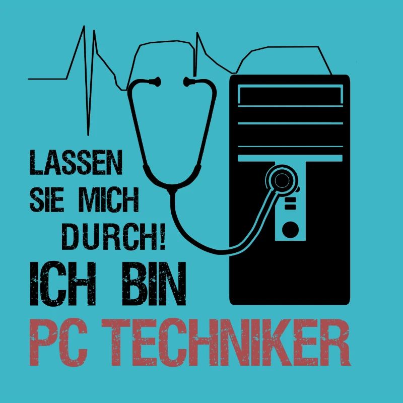 PC Techniker Stetoskop IT Systemtechniker Geschenk