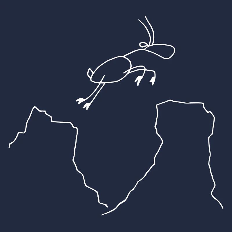 Springender Steinbock