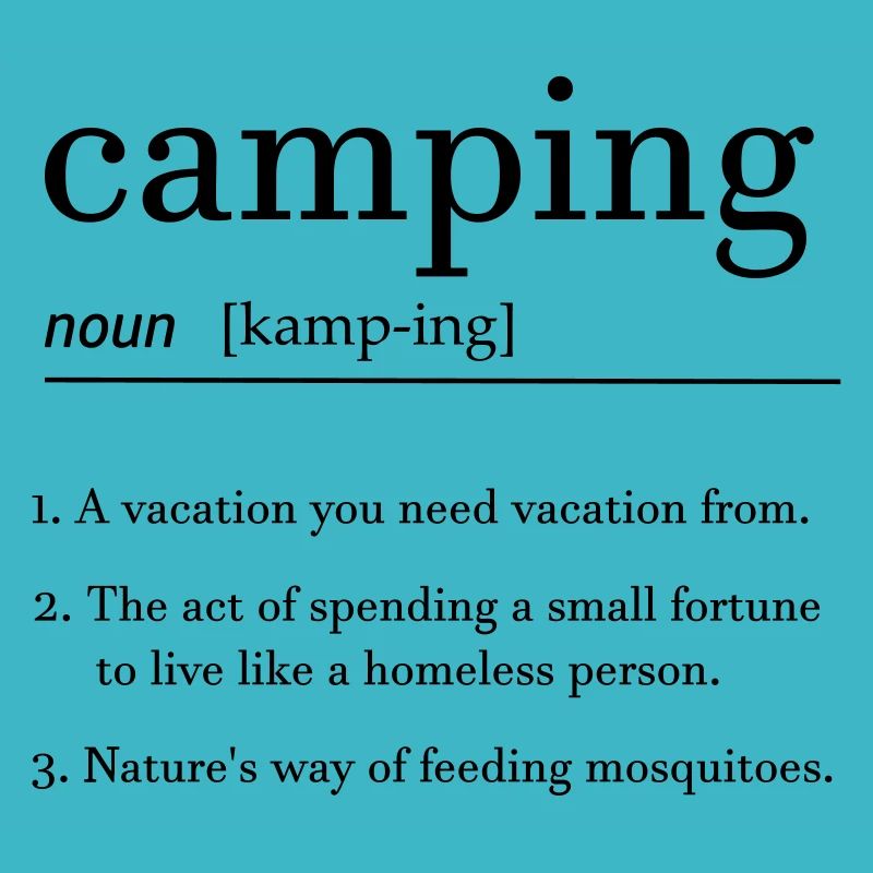 camping dictionary