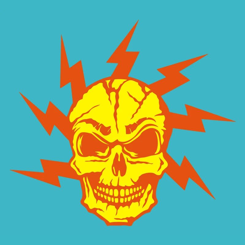 kopf des todes eclair halloween blitz von