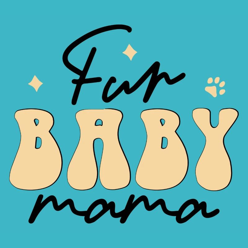 Bébé maman à fourrure