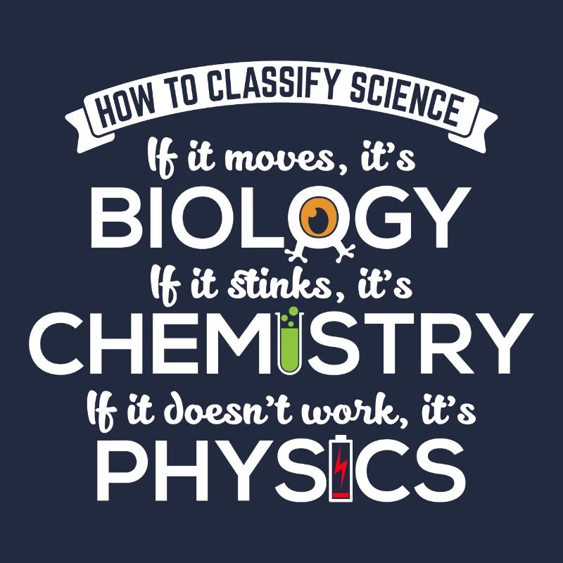 Classify Science Biology Chemistry Physics Gift