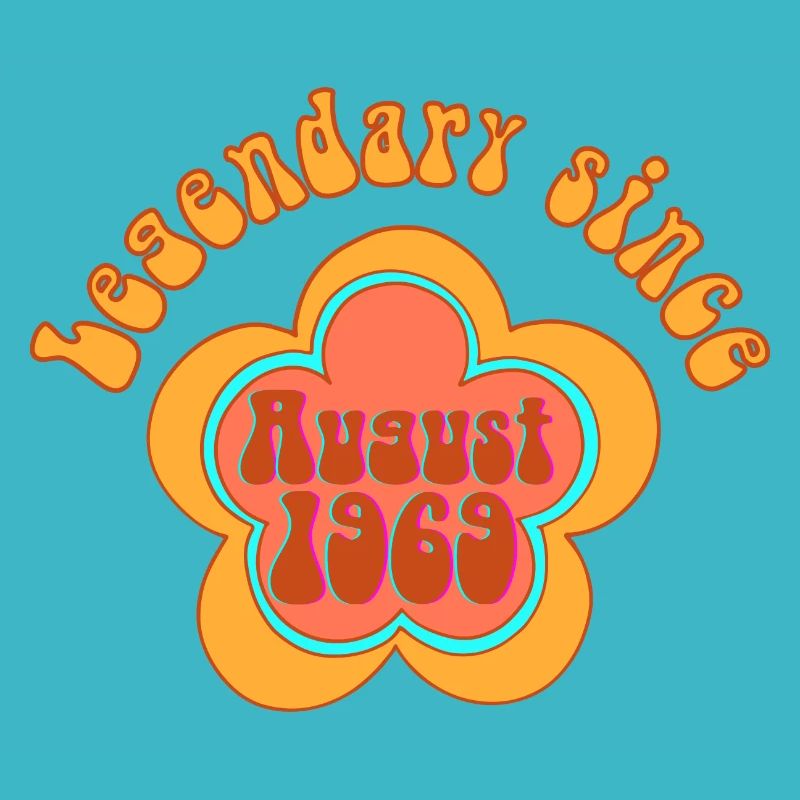 Legendary since August 1969 Birthday Retro