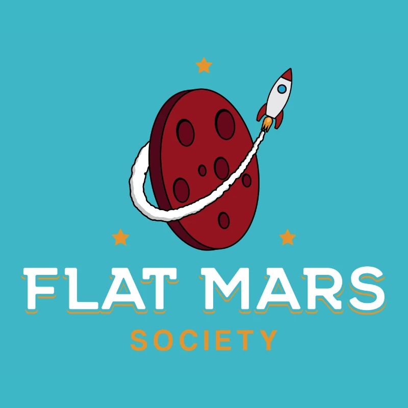 Flat Mars Gesellschaft Geschenk