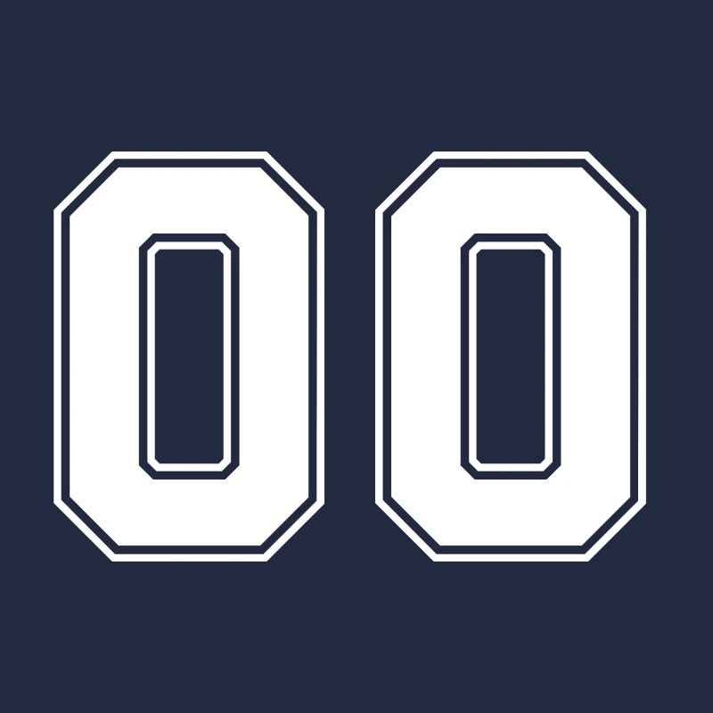 00 jersey numbers, back number, jersey number