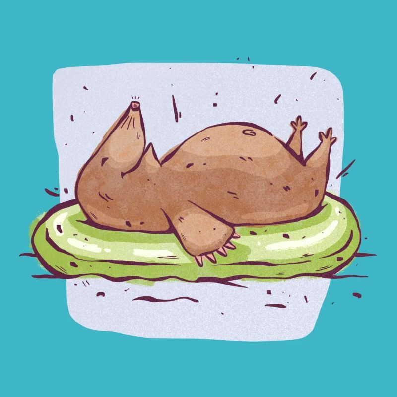 Mole on water