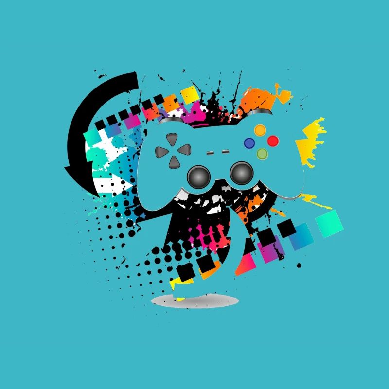 Manette de jeu coloré