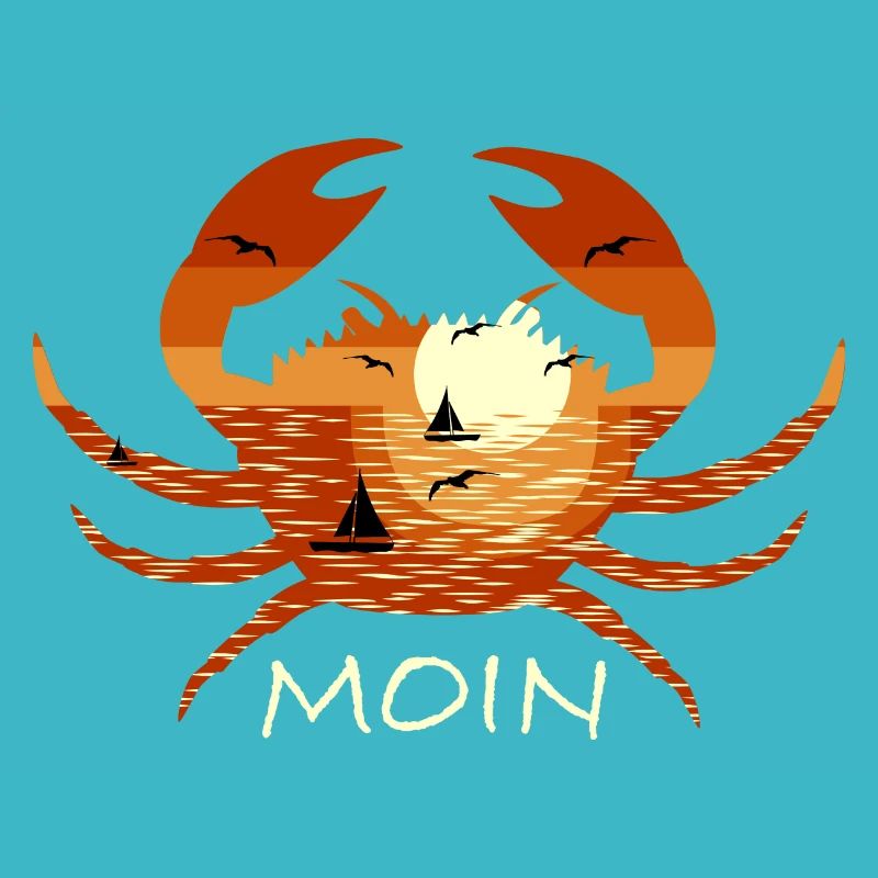 Moin Norddeutsch Krabbe