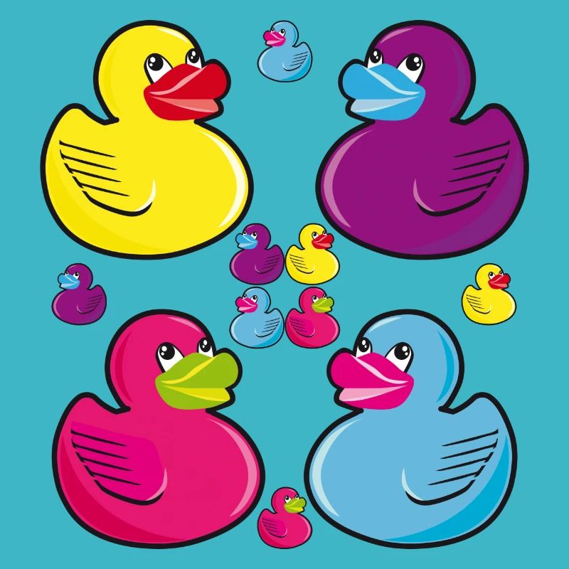 12 Rubber Ducks Quitsch-Enten