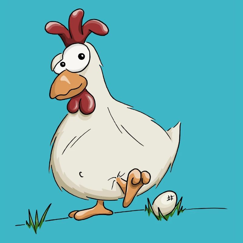 funny chicken with egg farmer chickens gift