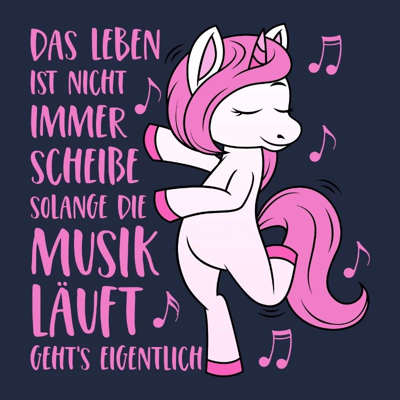 Einhorn Spruch Das Leben ist nicht immer Scheisse