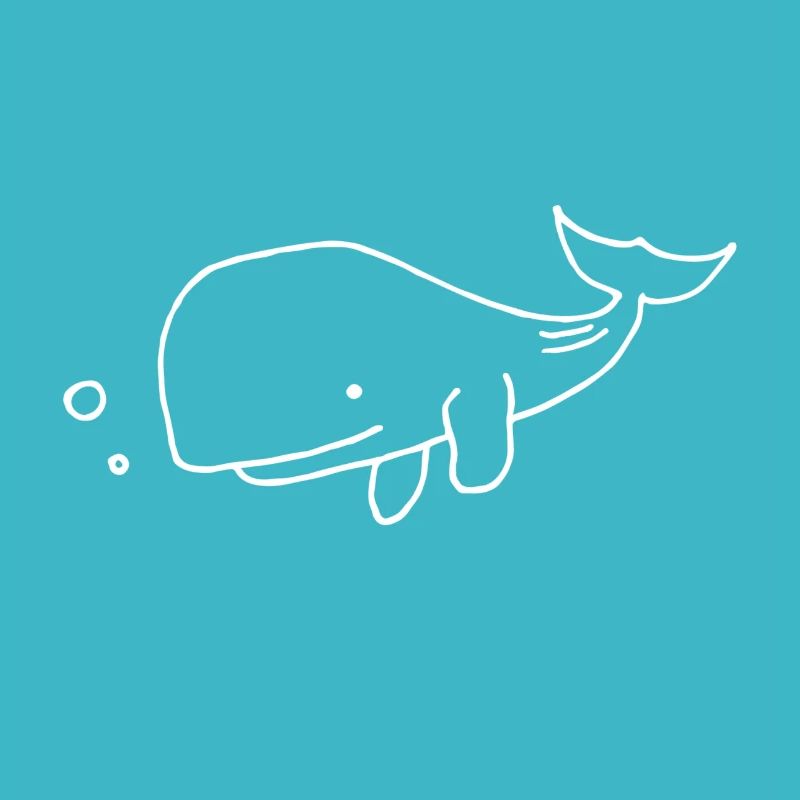 little whale - white