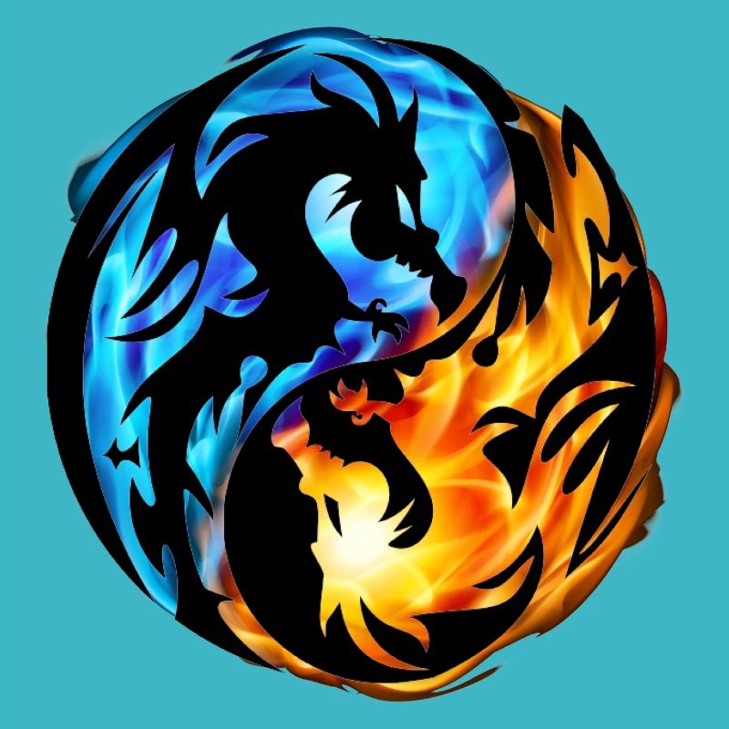 Impression yin et yang