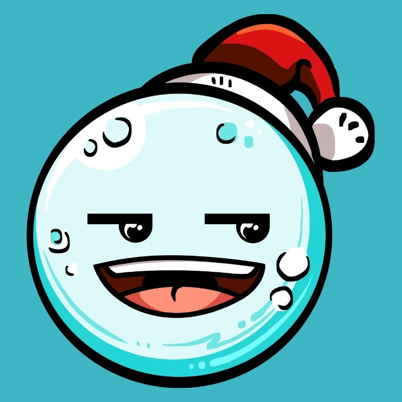Boule de neige avec chapeau de Noël #5/9