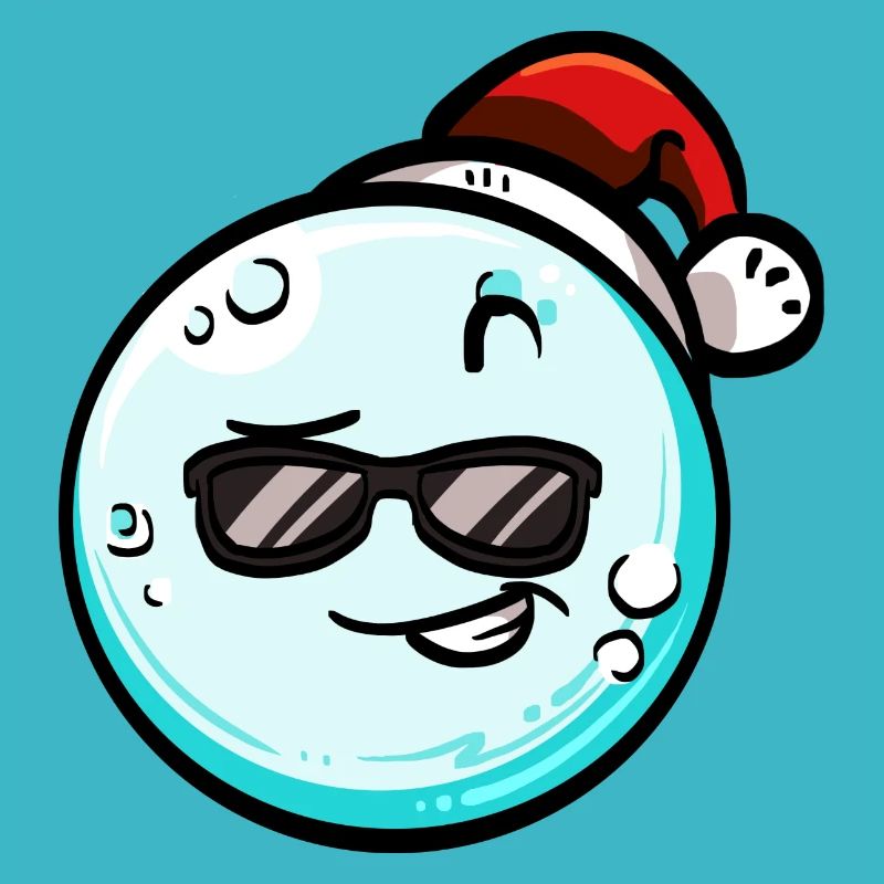 Snowball with Christmas hat #8/9