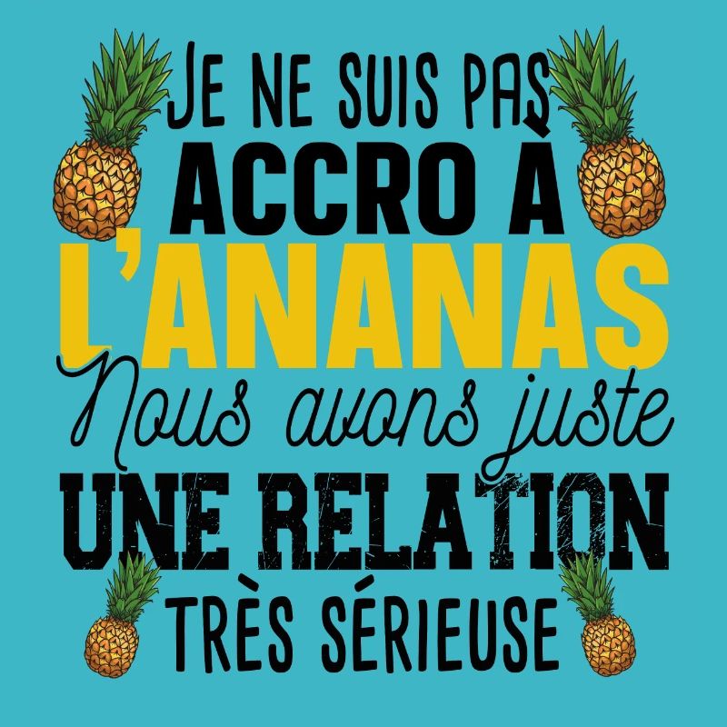 Ananas Fruit Relation Cadeau Humour Jaune Exotique