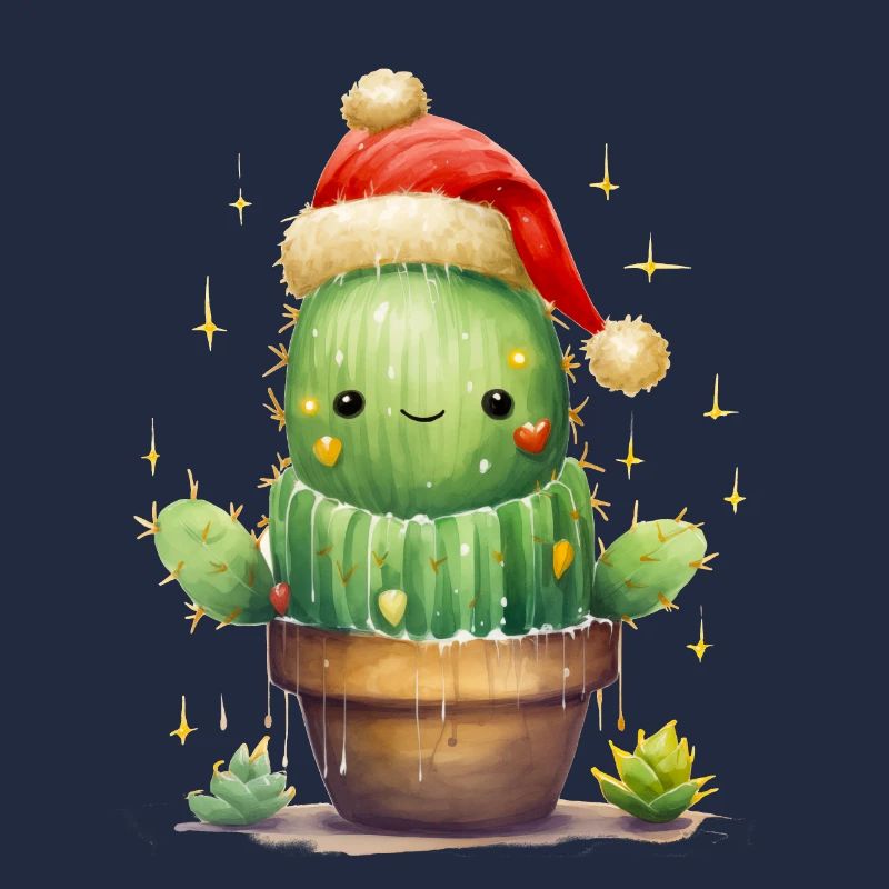Cactus joyeux de Noël