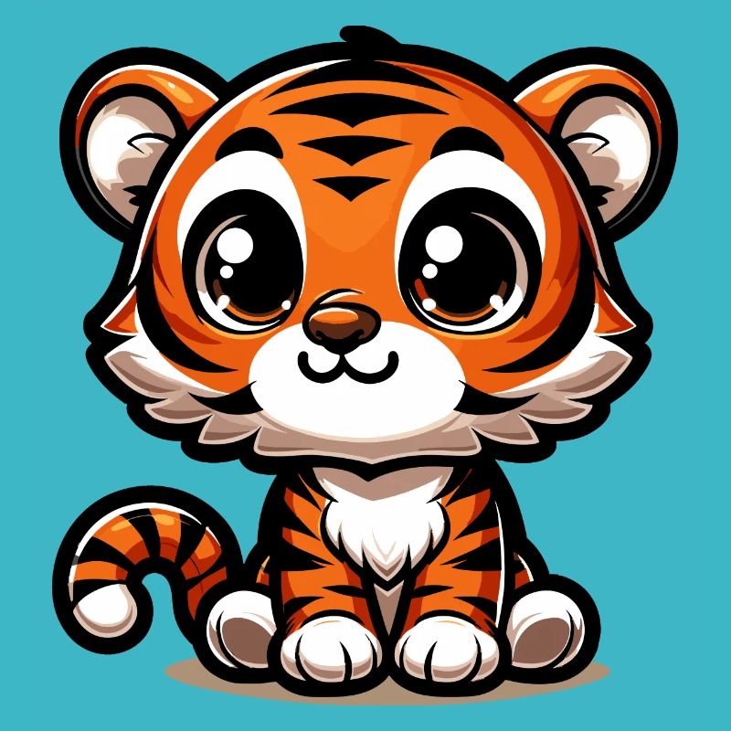 Bébé tigre mignon