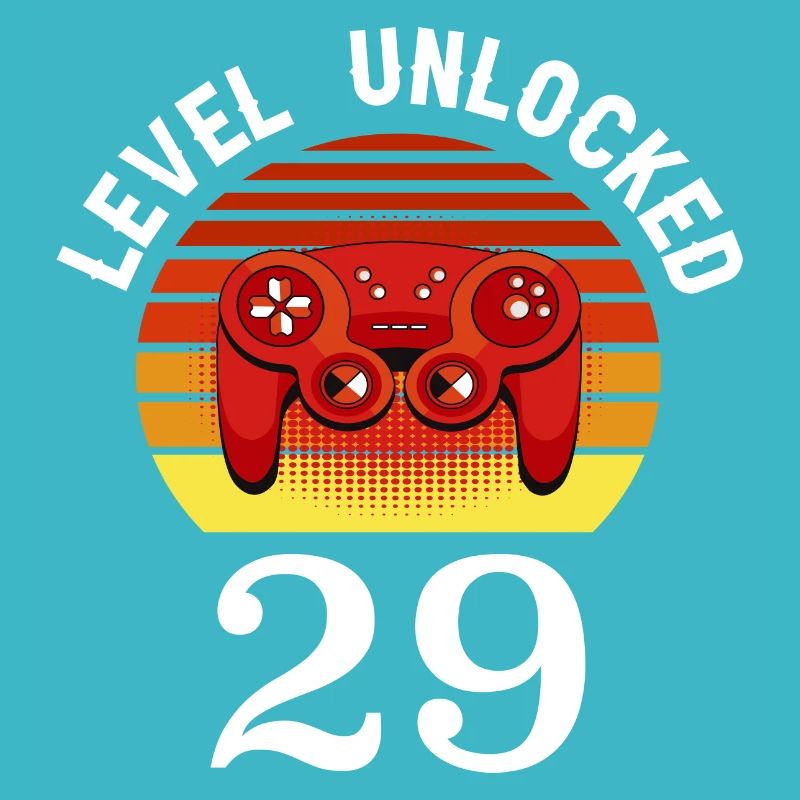 Level 29 unlocked 29 Geburtstag 29 Jahre alt