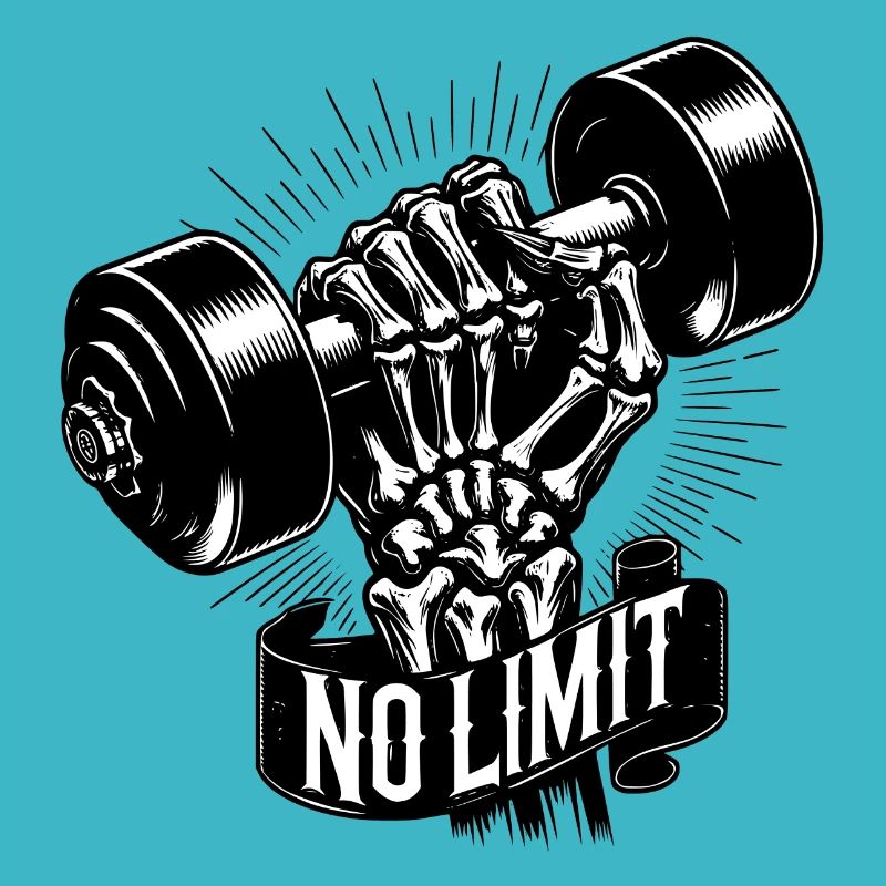 No Limit Hard Workout Bodybuilding Dumbbell