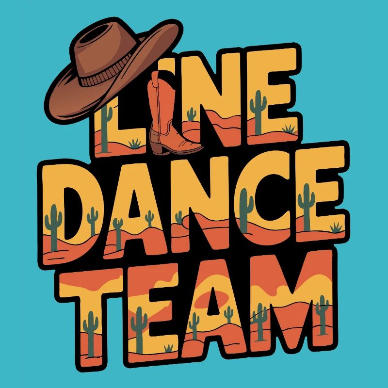 Line Dance Group Team Family Dancing