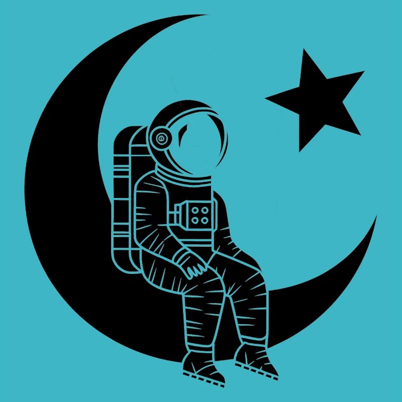 Mann des Mondes - Türkischer Astronaut Design