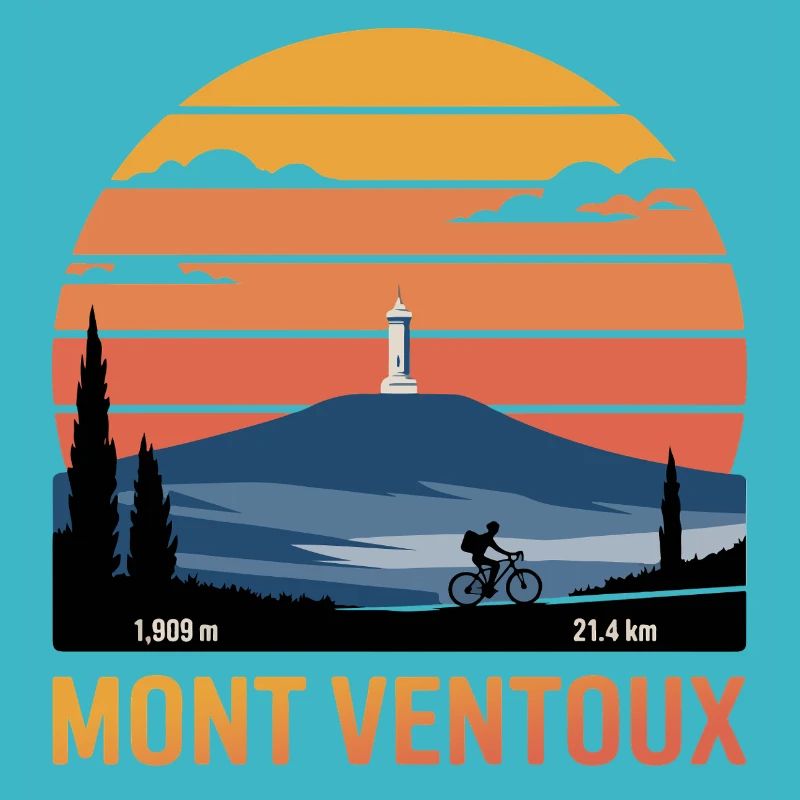 Mont Ventoux Iconic Cycling Print