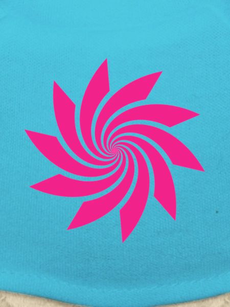 Rosa Spiralpinwheel