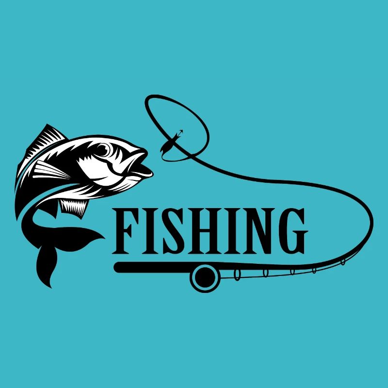 Conception de pêcheur et de pêcheur