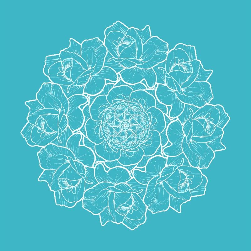 Bouquet de rose - blanc