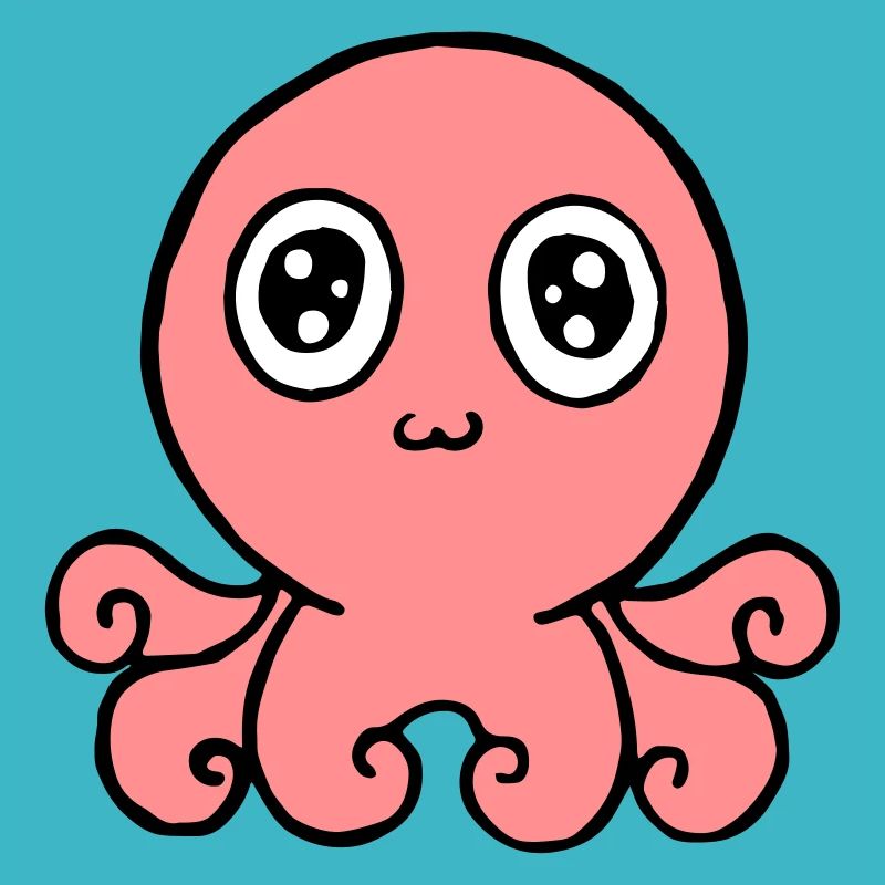 glücklicher Oktopus