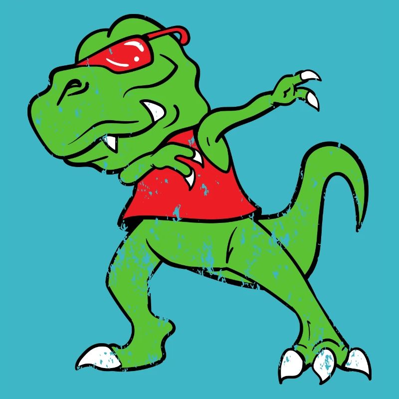 Dabbing Dab Tab Rex Vintage Style Grunge
