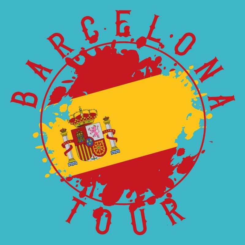 drapeau de voyage de Barcelone