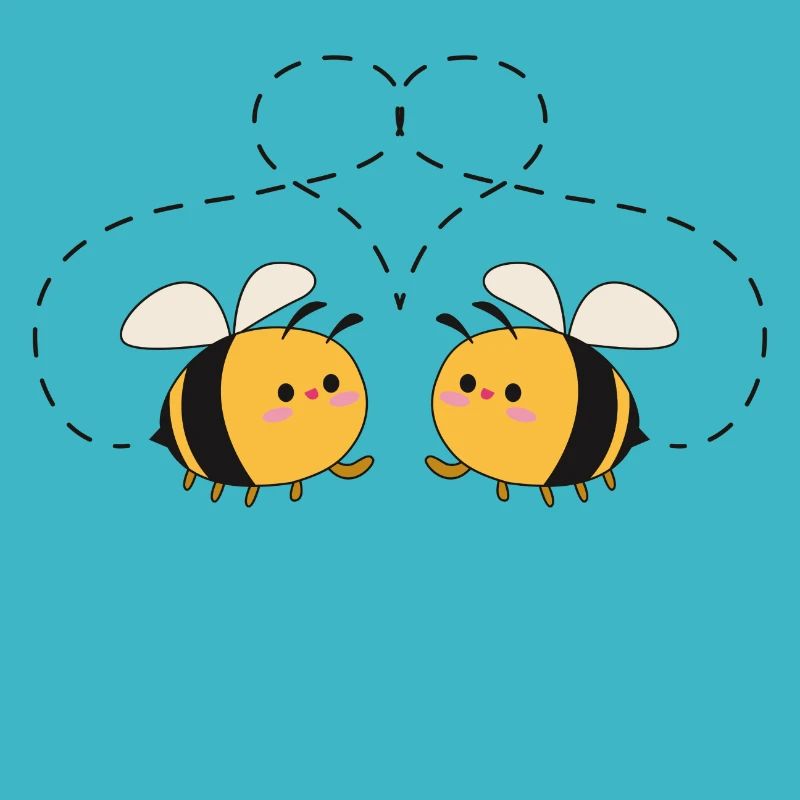 Bee love heart