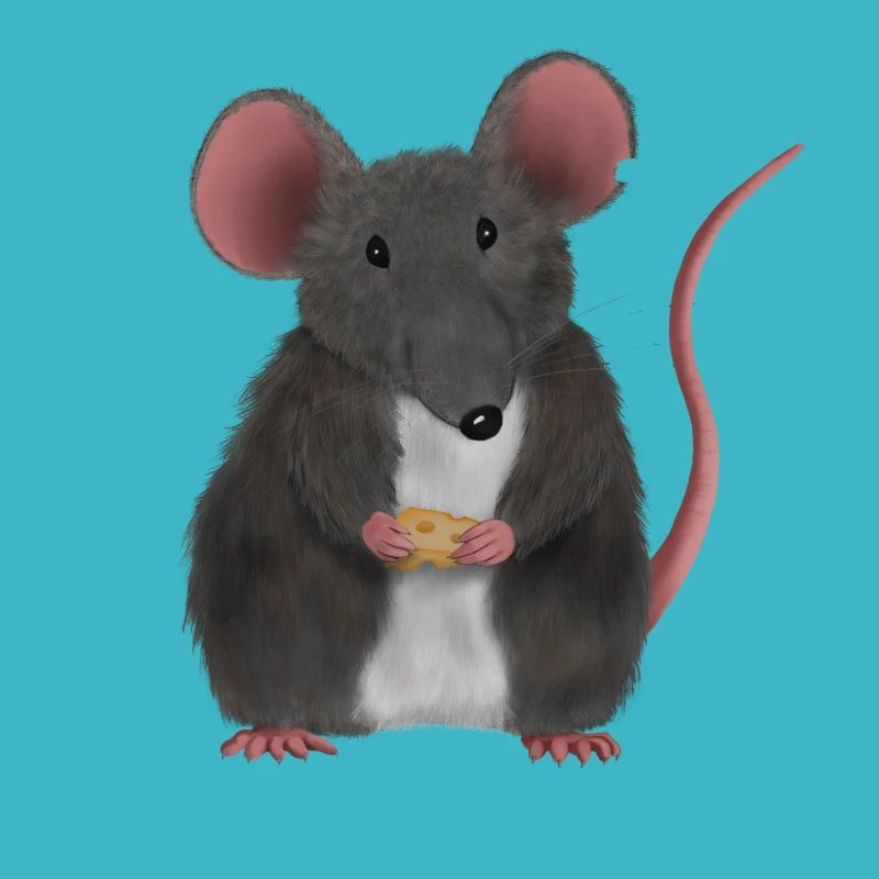 Little cute mouse or rat