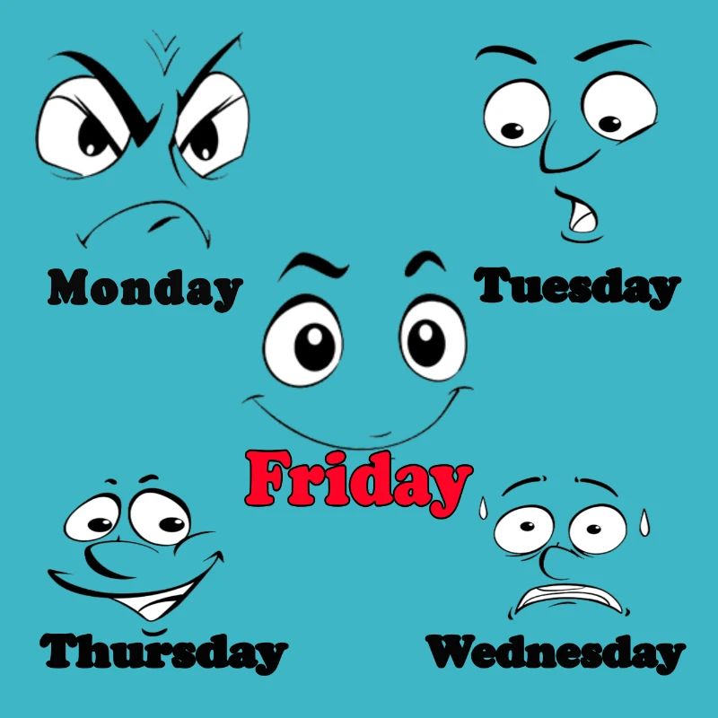 My Working Week funny fun Faces