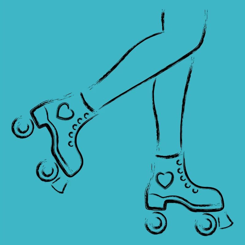 Roller skates with legs