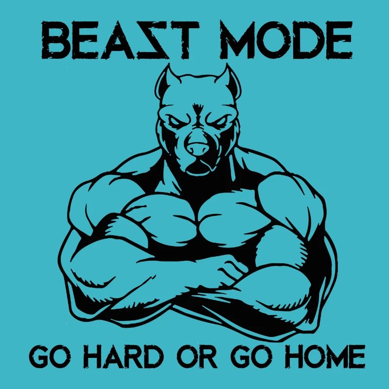 Beast Mode Pitbull GYM Geschenk