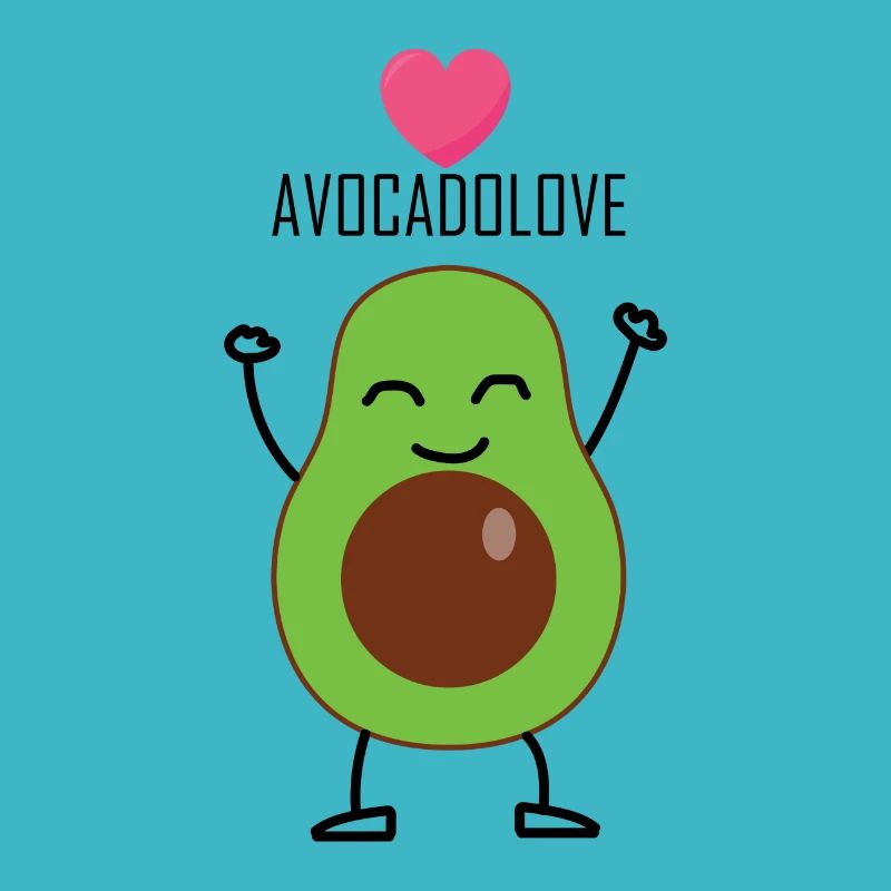 Avocado Love mit Herz Geschenk