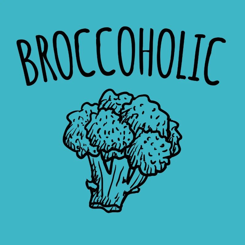 Broccoli broccoli broccoli vegan saying gift