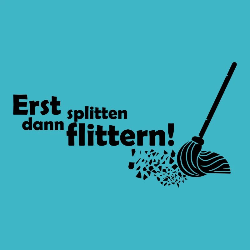Erst splittern dann flittern Polterabend Geschenk