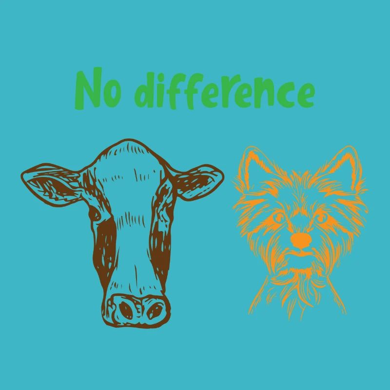 No difference Animal rights Geschenk
