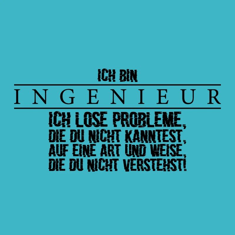 Ingenieur Probleme Spruch Geschenk