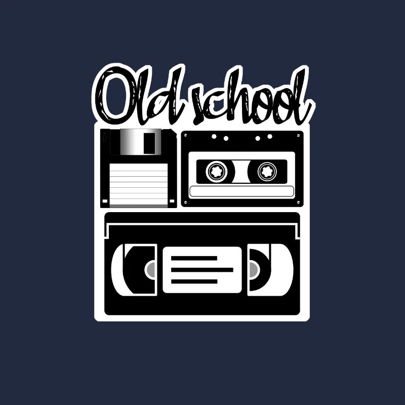 Old School Vintage Disketten-Audio-Videokassette