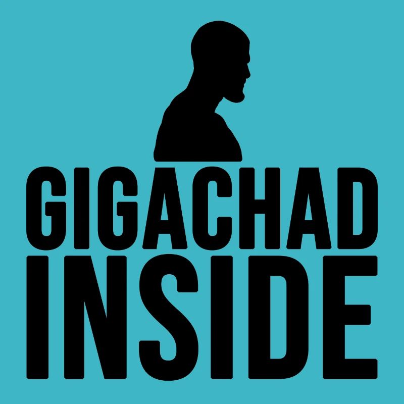 Gigachad innen (schwarz)