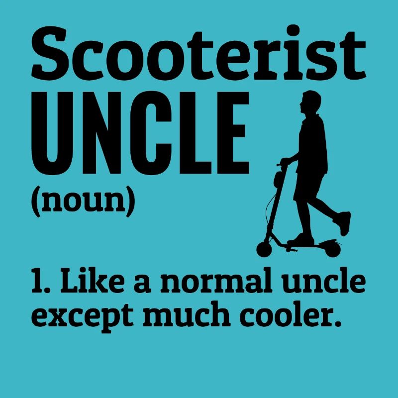 Electric Scooter Driver E-Scooter Scooterist Uncle
