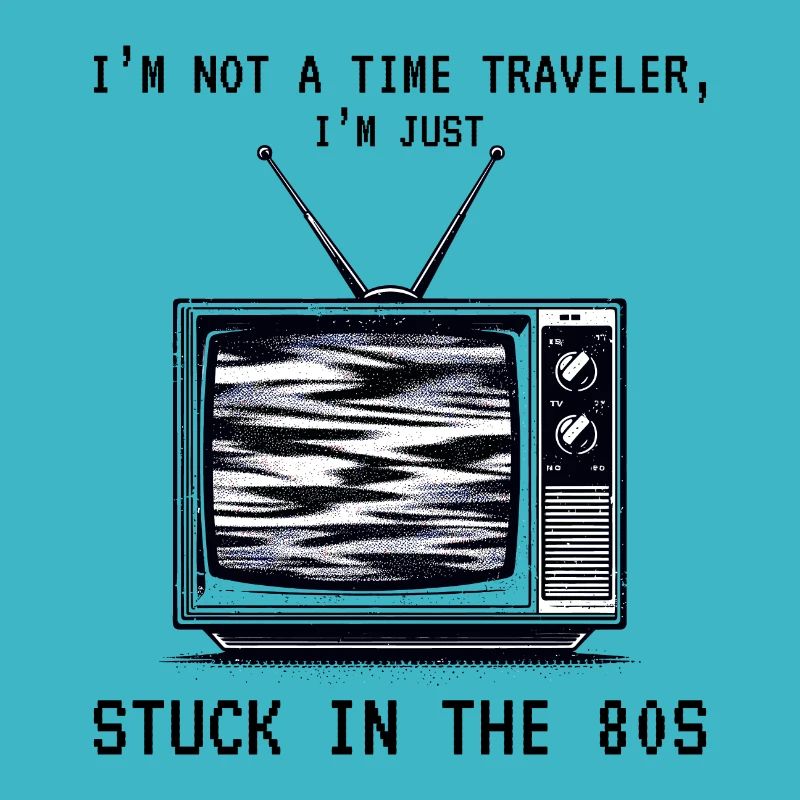Vintage TV Screen: Nostalgic Connection to 80s