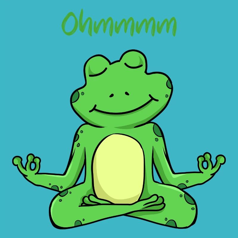 Ohmmm ein lustiger Yoga Frosch